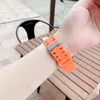 Siyam Silikon Askı ve Durumda Apple Watch Band 44mm 42mm 40mm 38mm Spor Bilezik TPU Su Geçirmez Kordonlu Band Iwatch Serisi 6 5 4 SE Wirstbants