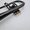 BB Tune Flugelhorn Черный Никель Позолоченный Высококачественный музыкальный инструмент Профессионал с корпусом