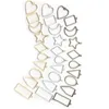 Mescola color metallo geometrico Figura fai -da -te fasci fai -da -da -te per collana di gioielli bracciale che producono componenti parti all'ingrosso prezzo all'ingrosso