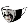 designer face mask adult Clown skull printing masks men women black dustproof and haze replaceable PM2.5 filter mouth facemask