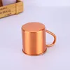 100% Pure Copper Mugs Moscow Mule Cup 15oz for Cocktail Coffee Beer Milk Water Kitchen Bar Glasses 420ml FHL257-ZWL697