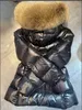 Women 100% Big Real Fox Fur Hooded Down Coat Thick Warm Double Zipper Jacket Waterproof Parkas Black Yellow Green Color Size 1234