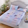 Sea Animals Bed Sheet Trendy Household Mattress Protector Dust Cover Non-slip Bedspread With Pillowcase Bedding F0085 210420