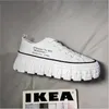 2021 Lente canvas board schoenen versie van de trend verhoogde mannen trendy ademende wilde studentenplatform 39-44 twee