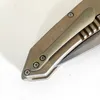 Versão Limitada Versão Bentley Flipper 100% M390 Facas Ao Ar Livre Faca Dobrável Anodizado Punho Titânio Tático Camping Ferramentas de Caça Perfeito Pocket EDC