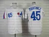 Retro Baseball 1982 e 2000 Home Jersey 4 DESHELDS 30 RAINES 45 MARTINEZ BIANCO