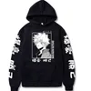 2020 Harajuku My Hero Academia Hoodies Hommes Femmes Sweat à manches longues Bakugou Katsuki Anime Manga Noir Hoodies Tops Vêtements Y211122