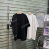 21ss hombres camisetas impresas polos diseñador Tijeras pequeñas letra impresa paris ropa manga corta camisa para hombre etiqueta blanco negro 06