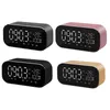 Desk & Table Clocks S2 Portable Wireless Speaker Support Temperature LCD Display FM Radio Alarm Clock Stereo Subwoofer Music Player