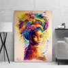 Graffiti Kunst Leinwand Malerei Bunte Mädchen Poster Drucken Wand Bilder Für Wohnzimmer Vintage Kunst Bilder Dekoration Art2749