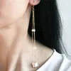 Orecchini pendenti con perle naturali Fatti a mano in oro riempito Pendientes Boho Oorbellen Brinco Gioielli vintage per le donne