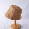 Nieuwe Trend Niche Suede Fisherman Hoed Cover Gezicht Herfst Winter Bucket Hoed Effen Kleur Veelzijdige Unisex met Winddichte functie XG0200