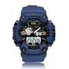 Цифровые кварцевые часы модные деним синий наружные спортивные водонепроницаемые наручные часы Relogio Masculino Spectwatch Clock Защиты.