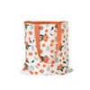 Storage Bags Fruit Print Cotton Linen Portable Grocery Bag Double Sided Home Carrier Eco Friendly Travel Foldable Shopping Tote