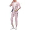 Vêtements d'été 2019 Mentes décontractées pantalon Blazer Glitter Costume Men Hommes Slim Fit Robe Côtes courtes Suit Velvet Blazers Fixers X0909