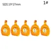 5Pcs/set 1/12 Dollhouse Miniature Accessories Mini Wine Bottle Simulation Drinks Model Toys for Doll House Decoration