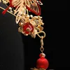 イヤリングネックレスの伝統的な中華王国の花嫁の結婚式のヘアアクセサリー真珠のラインストーンティアラスイヤリングXiuheヘッドドレスブライダルユダヤ人