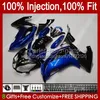 100% Fit Injectie Glanzende blauwe vormlichaam voor Kawasaki Ninja 650R ER-6F 12-16 ER 6F Carrosserie 89HC.79 ER6F ER6F 12 13 14 15 16 650-R 2012 2013 2014 2015 2016 OEM Fairing Kit