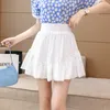 Womengaga Bubble Flower Mini Skirt Kvinnors Fashion High Waist Slim A-Line Kjolar Kort Koreanska Sexiga Kvinnor SC6D 210603