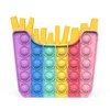 Rainbow Novelber Push Bubble It Fidge Sensory Toys Autism Детские и специальные нужды Стресс для взрослых