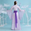 Китайский традиционный Hanfu женщины косплей фея костюм телевидение пленочное оборудование фиолетовое платье элегантное платье принцессы древнее стиль танца