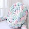 Baby Crib Bumper Knotted Braided Bumper Handmade Soft Knot Pillow Pad Cushion Cradle Crib 3 Meters 4 Strands 2109242296427