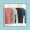 T-Shirts Tops &Tees Baby Clothing Baby, & Maternitychildren Kids Girl Polka Dot Crewnecktops Long Sleeve Cotton Shirt Drop Delivery 2021 Alf