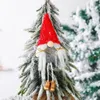 Noel El Yapımı İsveç Gnome İskandinav Tomte Santa Nisse Nordic Peluş Elf Oyuncak Sequins Şapka ile Masa Süs Noel Ağacı Süslemeleri