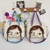 Evening Bags Cute Girl Handbag Fashion Contrast Color Shoulder Bag Soft Transparent Messenger