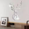 3D Sika Deer Acryl Muursticker Verwijderbaar voor Huis Woonkamer Decor Stickers S / M / L / XL / XXL