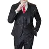 Classique Style britannique Jacquard costume d'affaires noir blanc mode hommes mariage marié smoking costumes grande taille 5XL Blazer homme X0909