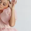 Abiti da ragazza Moda Ragazze Principessa Abito vintage Tulle Bambini Vestido Manicotto a sbuffo Abiti rosa per feste di compleanno per matrimoni