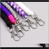 Anahtarlık Moda Aksesuarları Dalgalanan Teslimat 2021 Maymun Yumruk Knot Anahtar Zincirler Kendi savunma çekirdek Keychain Çelik Survival Paracord Lanyar