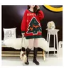 H.SA女性冬服メリークリスマスカワイイセーターディアジャンパー長い醜いセーターヨーロッパ210417