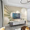 Wallpapers Custom Po Wallpaper Mural 3D Ball Space Swirl Moderne TV Achtergrond voor woonkamer broodjes