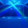 DJ lumières tête mobile RGBW projecteur éclairage DMX-512 son actif LED lampe de fête idéal pour noël anniversaire KTV Bar