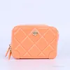 girls princess handbags Versatile PVC change purse With a zipper makeup bag kids candy color flower one shoulder bags F849