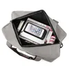Scione Canvas Simple Travel Luggage Handbags Solid Durable Duffel Shoulder Bags Crossbody Weekend Carry Organizer For Men Women 210329