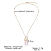 WANGAIYAO new fashion personality short bullet natural crystal stone pendant clavicle necklace temperament all-match crystal pen G1206