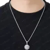 18k Gold Cubic Zirconia baskethalsband 60 cm gyllene kedjor smycken Set Copper Diamond Hip Hop Sport Football Pendant Rap Neckl7922822