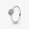 100 % 925 Sterling Silber eleganter funkelnder Ring für Frauen, Hochzeit, Verlobungsringe, Modeschmuck, Accessoires194d