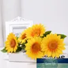 Decorative Flowers & Wreaths Single Sunflower Simulation Flower Home Living Room Decoration Fake Silk Bobo Ball Sun Garden