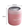 Mini Thermal Lunch Box Food Container with Spoon Stainless Steel Vaccum Cup Soup Insulated taza desayuno portatil 210709