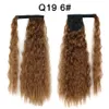 22Inch 100G Queues de Cheval Synthétiques Wrap On Clip Extensions de Cheveux Pièces Fibre Haute Température