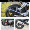 35-51 mm Motorfiets Scooter ATV Uitlaatsysteem Duitbuis ontsnapping Motobike Uituitjes Silencer voor Honda CBR250 CB400 YZF FZ400 Z750 Ninja Tmax530 Moto-accessoire