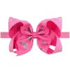 Baby Headbands Bowknot Animal Print Headdress Tjejer Ribbon Bow Bands Barn Hår Tillbehör Kids Toddler Elastic Födelsedag Hårband Kha112