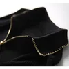 Fashion Women's Knitwear Early Spring Small Fragrant Wind Ice Silk Top Lapel Zipper Black T-shirt 210520