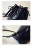 Fashion Bucket Bag Pu Mother Bags Retro Oil Skin Large Capacity Women's Handbag One Shoulder Portable Two Piece Set Packs