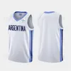 2021 Tokyo Argentina Basketball Jersey 7 Facundo Campazzo 5 Manu Ginobili 4 Luis SCOLA 29 Patricio GARINO 14 Gabriel DECK 12 Marcos DELIA Homem Mulher Juventude