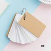 90 ark Portable Loose Leaf Notes Candy Color Ring Buckle Notepad Meddelande Graffiti Word Taggar Business DIY Mini Memo Pads